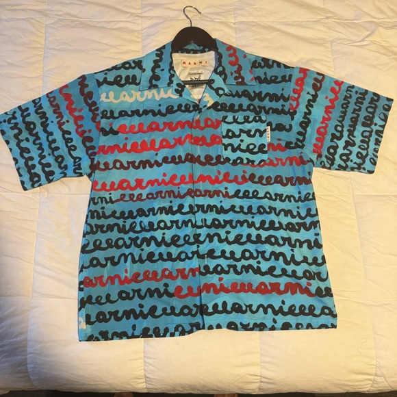 Men's Marni Logo Print Shirt - Picture 3 of 3